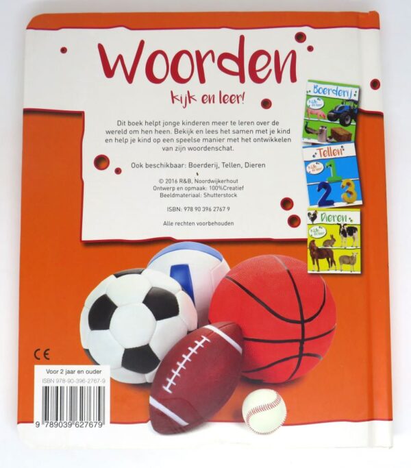 Tweedehands kinderboek mijn eerste woorden achterkant