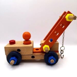 Tweedehands houten constructiespeelgoed SIO