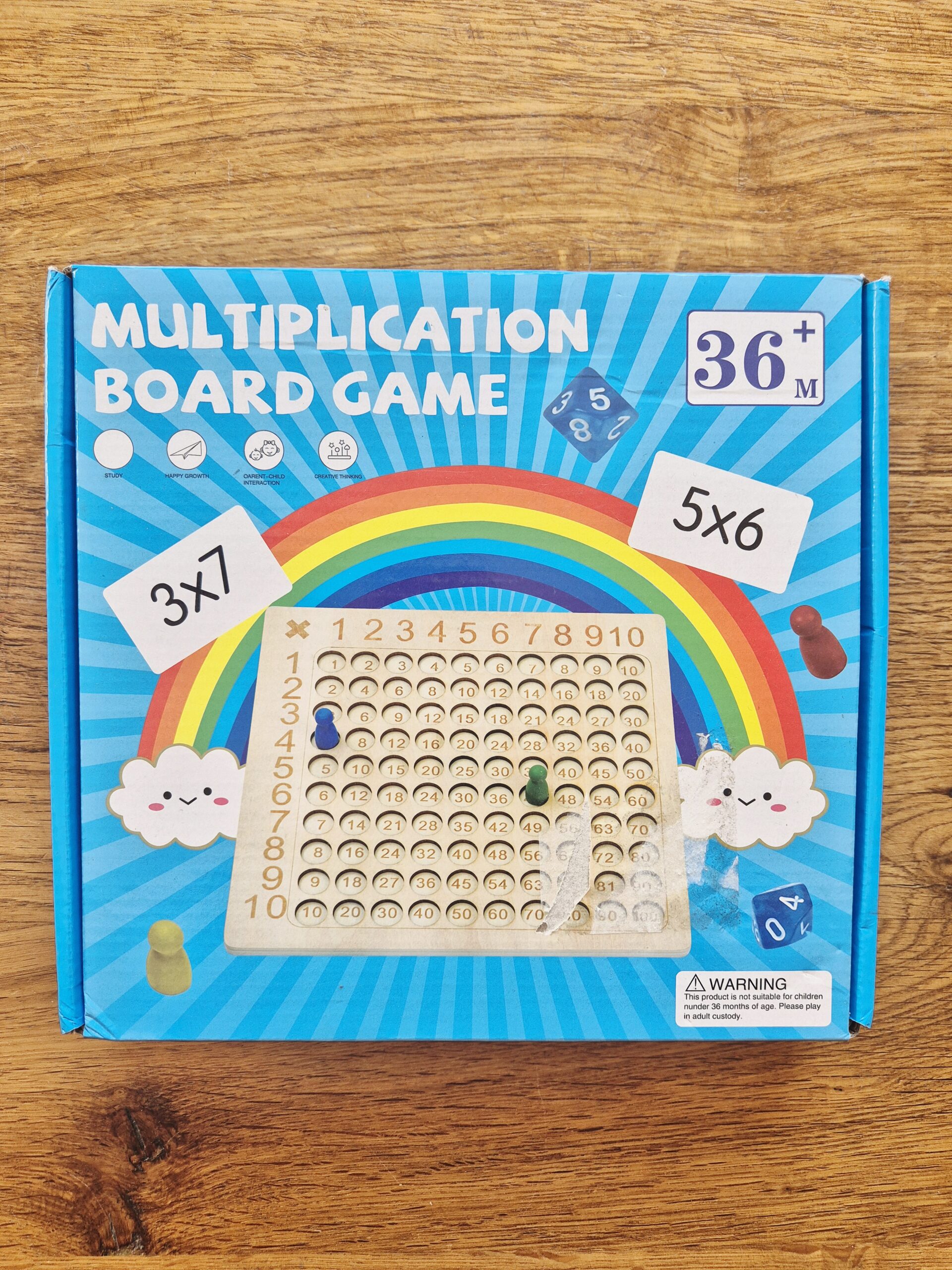 Multiplication board game tweedehands spel