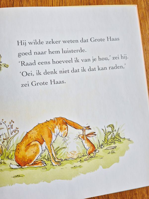 Raad eens hoeveel ik van je hou tweedehands prentenboek