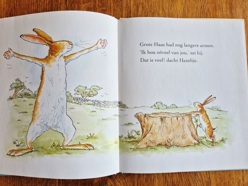 Raad eens hoeveel ik van je hou tweedehands prentenboek