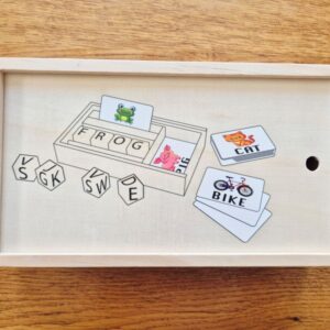 Tweedehands houten spel Engelse woorden leren