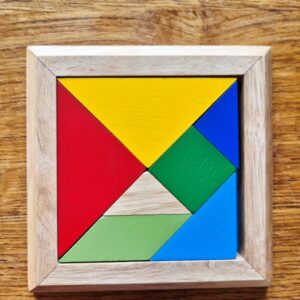Tweedehands houten tangram